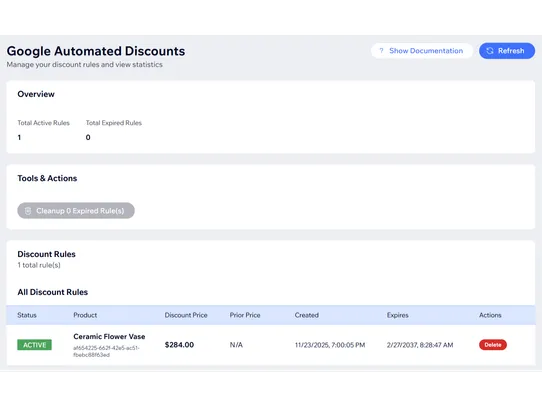 Google Automated Discounts screenshot