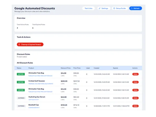 Google Automated Discounts screenshot