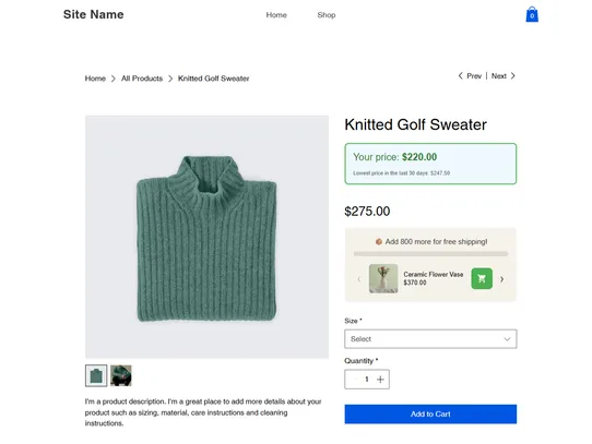 Google Automated Discounts screenshot