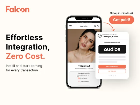 Falcon Post Purchase Offers screenshot