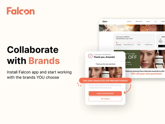 Falcon Post Purchase Offers screenshot