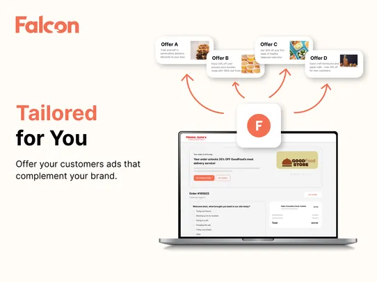 Falcon Post Purchase Offers screenshot