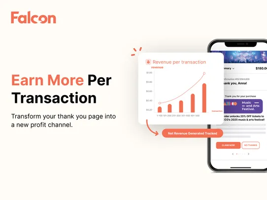 Falcon Post Purchase Offers screenshot