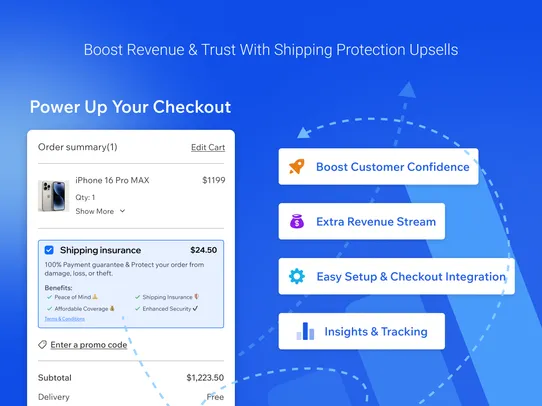 Shipping Protection Upsell screenshot