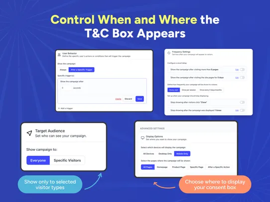 Terms and Conditions Box screenshot