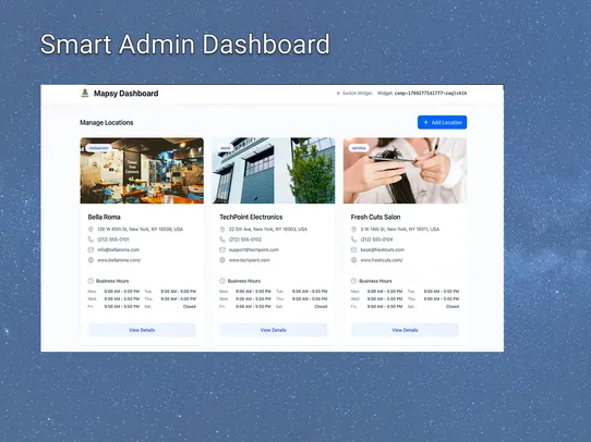 Business &amp; Service Map: Mapsy screenshot
