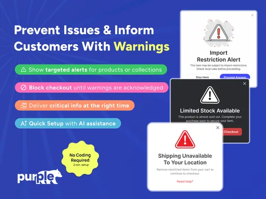 Warnings screenshot