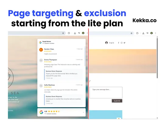 Google Reviews by Kekka screenshot