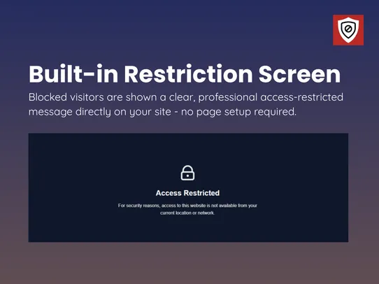 IP &amp; Country Blocker screenshot