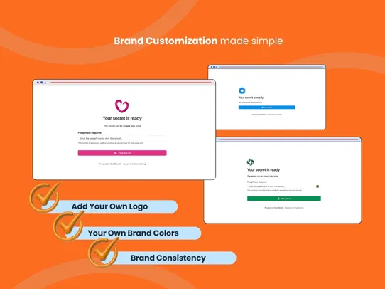 Send Secret Securely screenshot