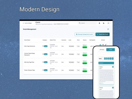 Yoga Planner &amp; Class Manager screenshot