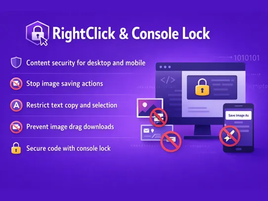 Right Click &amp; Console Lock screenshot