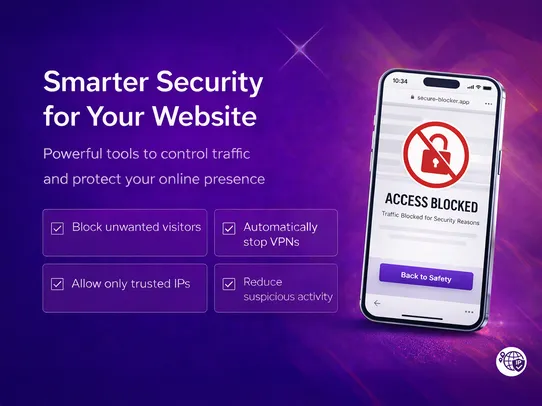 IP, Country, VPN Block screenshot
