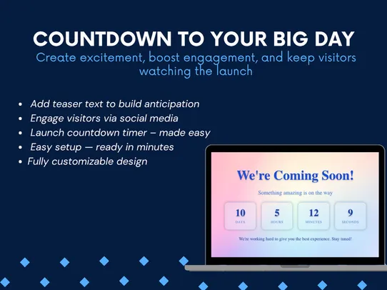 Coming Soon | Launch page screenshot