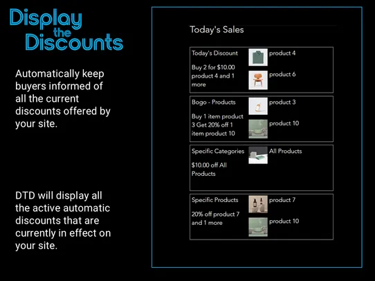 Display The Discounts screenshot