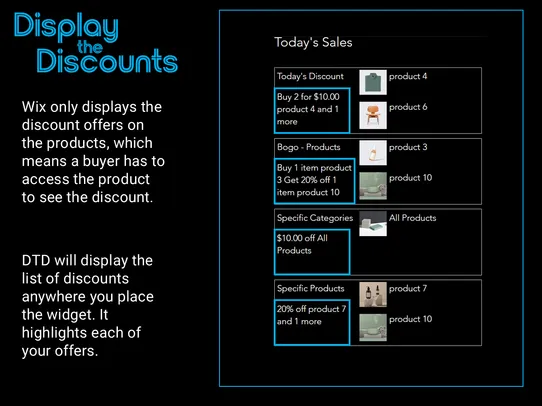 Display The Discounts screenshot
