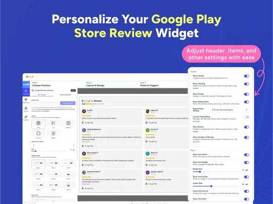 Google Play Store Reviews screenshot