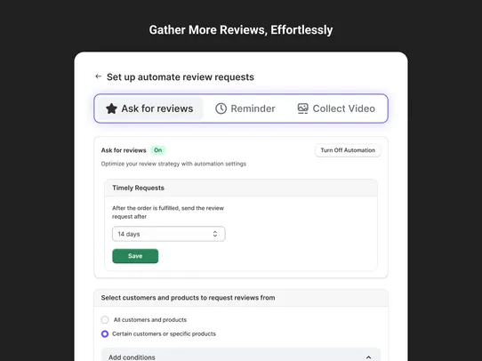 WiserNotify Product Reviews screenshot