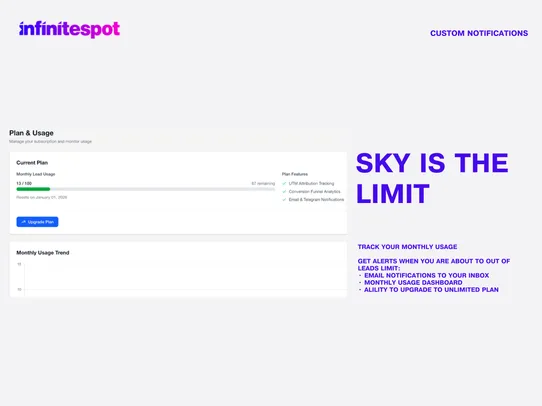 Infinitespot UTM Tracker screenshot