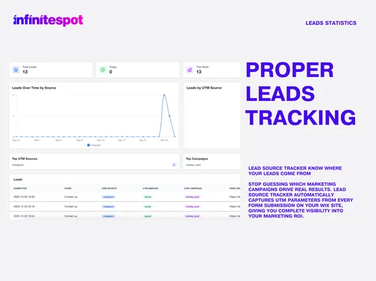 Infinitespot UTM Tracker screenshot