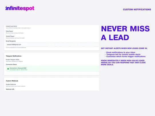 Infinitespot UTM Tracker screenshot