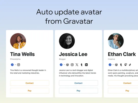 Sync Avatar from Gravatar screenshot