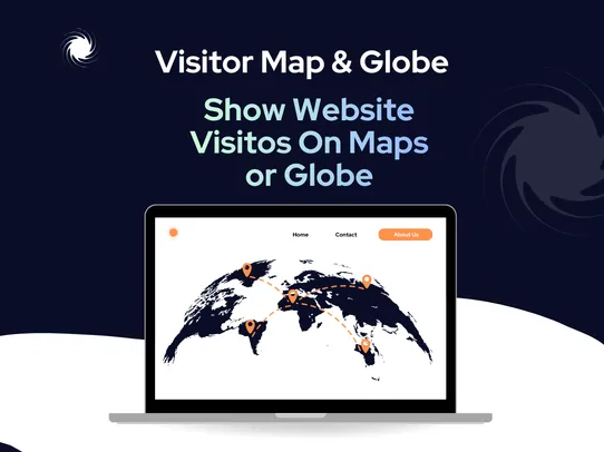 Website Visitor Map And Globe screenshot