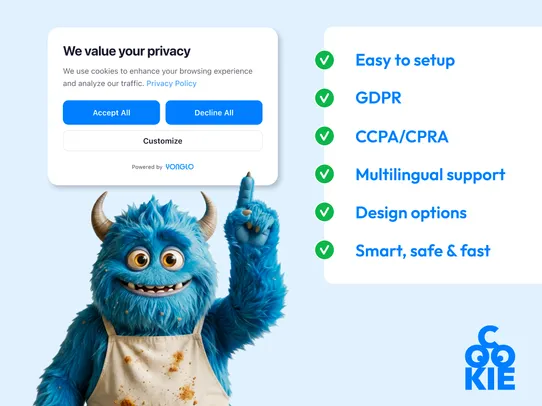 Smart Cookie Popup screenshot