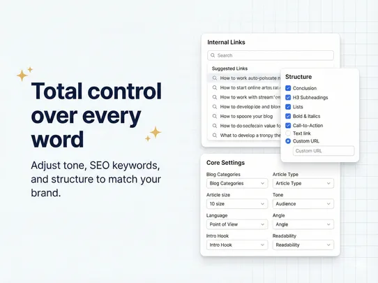Blog 1-Click Bulk Posts screenshot