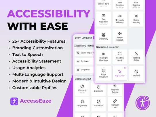 AccessEz Accessibility Widget screenshot