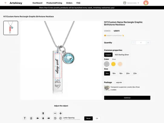 Artshiney：Jewelry Dropshipping screenshot
