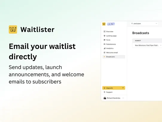 Waitlister screenshot