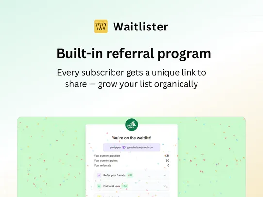 Waitlister screenshot