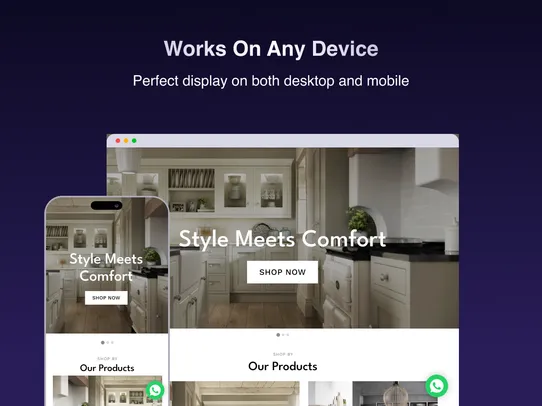 WhatsApp Button screenshot
