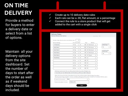 On Time Delivery screenshot