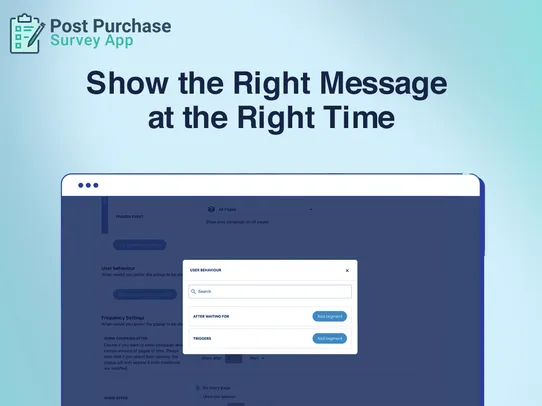 Post Purchase Survey and polls screenshot