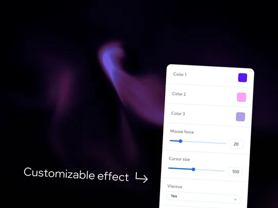 Liquid Ether Background screenshot