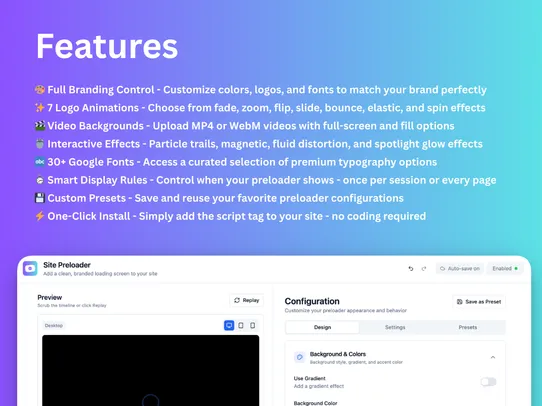 Site Preloader screenshot