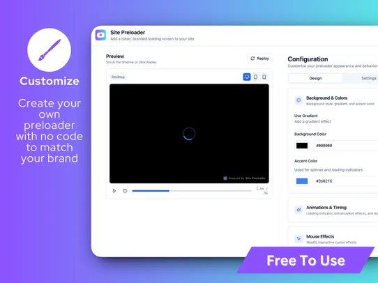 Site Preloader screenshot