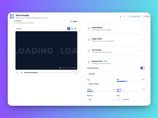Site Preloader screenshot
