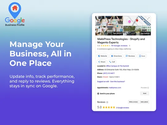 Google Business Profile screenshot