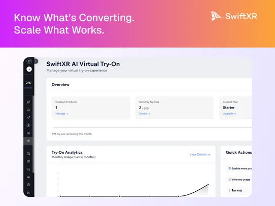 SwiftXR AI Virtual Try-On screenshot