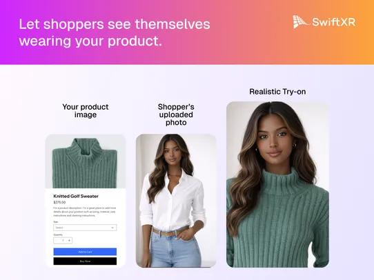 SwiftXR AI Virtual Try-On screenshot