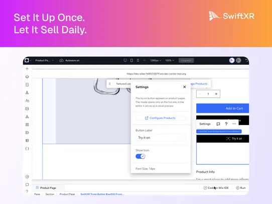SwiftXR AI Virtual Try-On screenshot