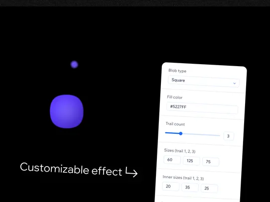 Cursor FX: Trails, Blobs +more screenshot