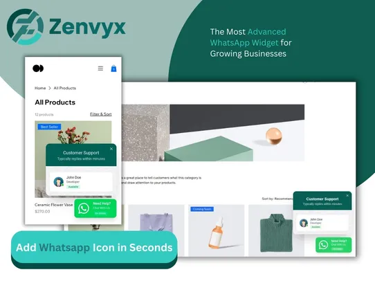 WhatsApp Chat Button by Zenvyx screenshot