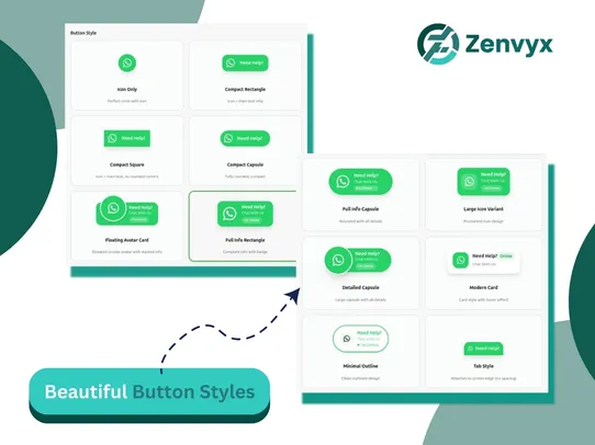 WhatsApp Chat Button by Zenvyx screenshot