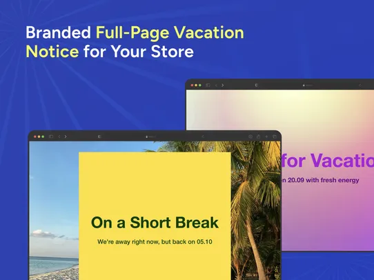 Vacation Mode by Pb screenshot