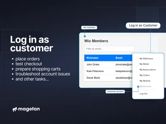 Login As Customer screenshot