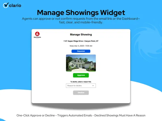 Real Estate Showings Scheduler screenshot